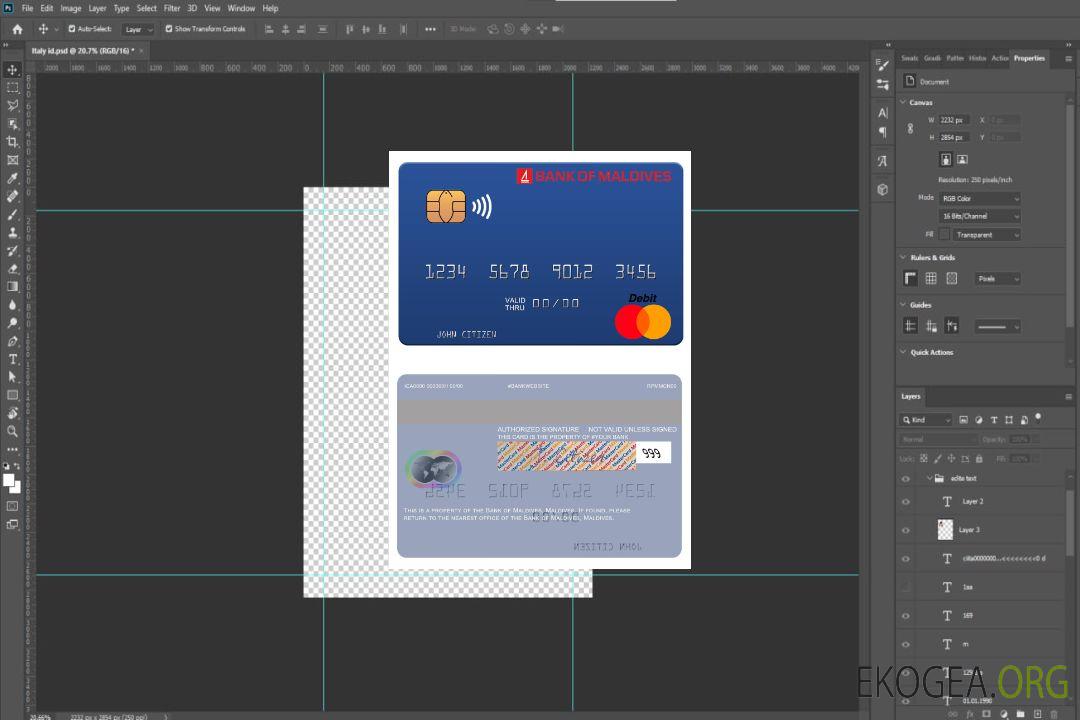 Mastercard de la Banque des Maldives des Maldives template